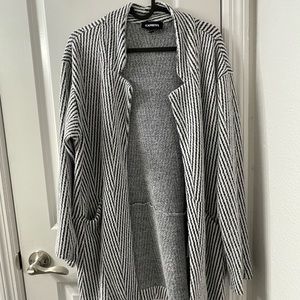 Express Long Chevron Blazer